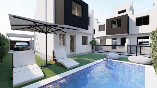 12 Adosados de obra nueva con piscina privada en Santiago de la Ribera a 100 m de la playa, 80 mt2, 3 habitaciones