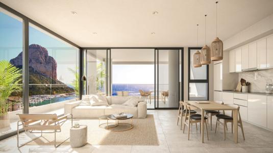Calpe: Nueva promoción de modernos pisos con vistas al mar, 123 mt2, 3 habitaciones