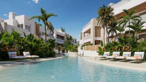 Descubre la villa vertical 15 de El Yado, con su jardín y piscina privada, 176 mt2, 2 habitaciones