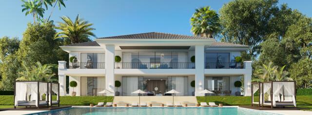 Elegantly Envisioned Frontline Golf Villa For Sale In Sought-after La Alqueria, Benahavis, 617 mt2, 5 habitaciones