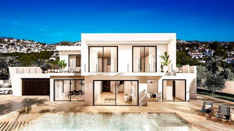 Villa en construcción con piscina privada en Calpe., 250 mt2, 4 habitaciones