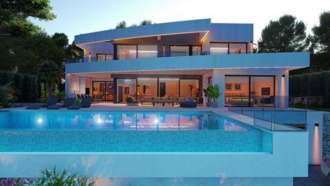 Gran villa moderna al lado de las playas de Moraira, 370 mt2, 4 habitaciones