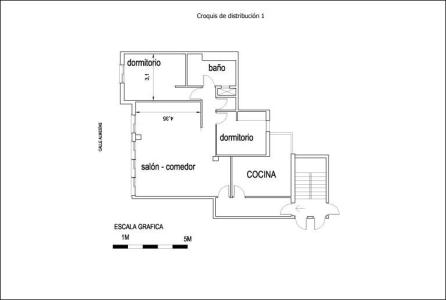 Piso en zona Guardia Civil (Burriana), 95 mt2, 2 habitaciones