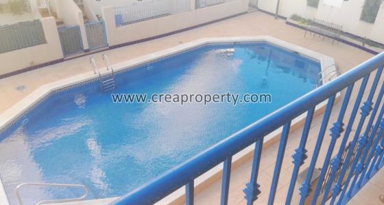 Piso de dos dormitorios en urbanización con piscina en Los Narejos (Murcia), 78 mt2, 2 habitaciones