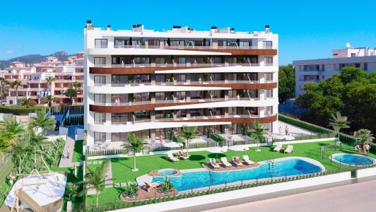 Mallorca, Sa Coma, planta baja de obra nueva de 2 dormitorios con piscina comunitaria en venta, 98 mt2, 2 habitaciones