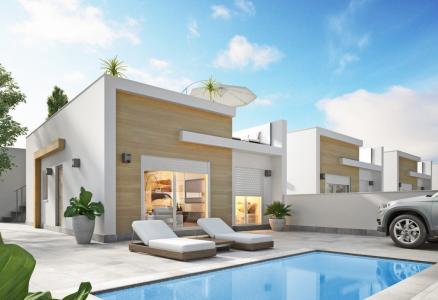 Villa moderna de 3 dormitorios con piscina privada en Avileses(Murcia)., 88 mt2, 3 habitaciones
