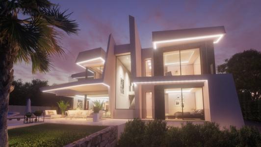 Nuevo proyecto de villa con vistas al mar en venta en Calpe, 336 mt2, 4 habitaciones