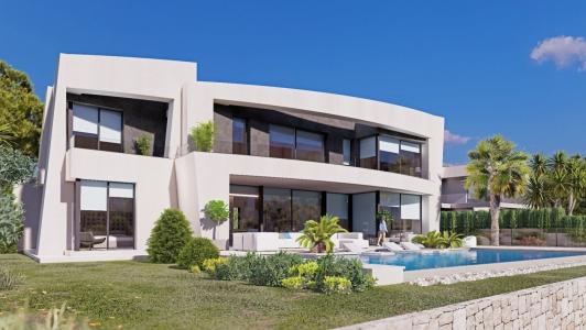 Calpe: Proyecto de nueva construcción de una preciosa villa con vistas panorámicas al mar, 4 habitaciones