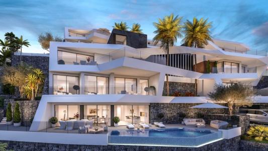 Nuevo proyecto de 4 villas de lujo de estilo moderno con vistas al mar y piscina privada., 550 mt2, 4 habitaciones
