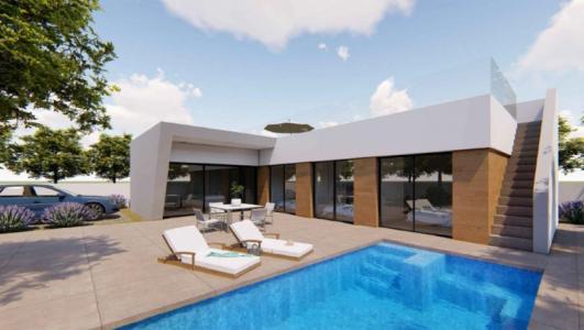 Villa de nueva construcción con azotea y piscina, 116 mt2, 3 habitaciones