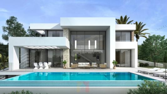 Villa de nueva construcción con vistas al mar en Moraira, 434 mt2, 4 habitaciones