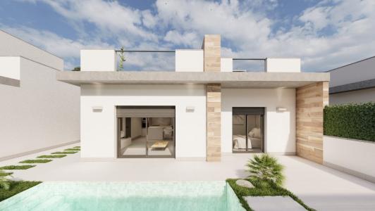 Villa española de 160  M2, 4 dormitorios, 3 baños, parcela de 500 M2 piscina privada en San javier, 75 mt2, 2 habitaciones