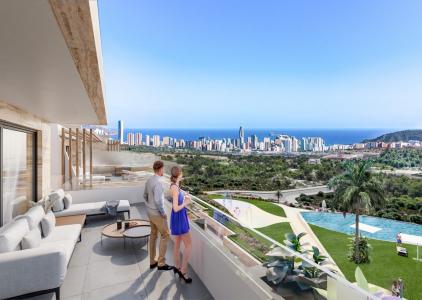 VILLA DE LUJO DE OBRA NUEVA EN FINESTRAT CON VISTAS AL MAR, 522 mt2, 3 habitaciones