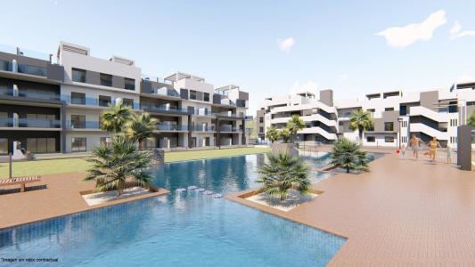 Apartamentos con parking, piscina y zona de ocio en El Raso, Guardamar., 73 mt2, 2 habitaciones
