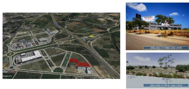 Se vende parcela de 1831m² de suelo urbano consolidado de uso terciario, en Toll-La Alberca,Torrent