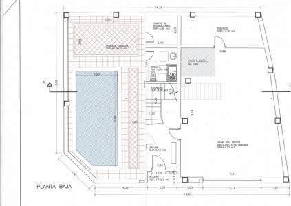 SOLAR CON PROYECTO PARA CONSTRUIR UNA CASA CON PISCINA EN CALLE PLANELLES, 185 mt2