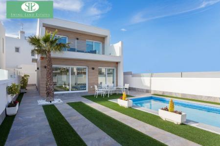 Villas independientes con piscina privada en  Pilar de la Horadada, 100 mt2, 3 habitaciones