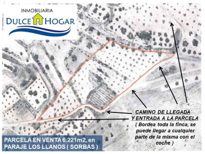 FANTASTICA PARCELA DE 6.221m2 EN VENTA EN SORBAS, ZONA PARAJE LOS LLANOS