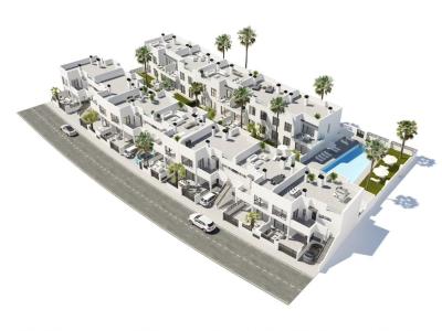 Residencial de villas independientes, 3 dormitorios con piscina privada y solario en Orihuela Costa, 100 mt2, 3 habitaciones