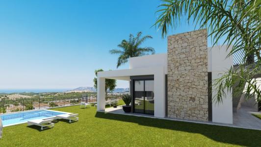 Villas DUPLEX de obra nueva con vistas al mar en POLOP DE LA MARINA / ALICANTE, 130 mt2, 4 habitaciones