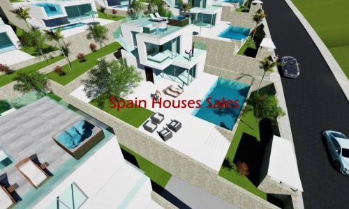 Villa de lujo 3 dormitorios, 3 baños, piscina, solárium, domótica en Finestrat, 124 mt2, 3 habitaciones