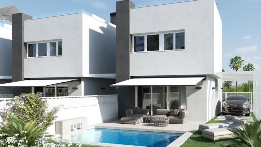 Villas independientes con piscina, zona Pilar de la Horadada, 110 mt2, 3 habitaciones