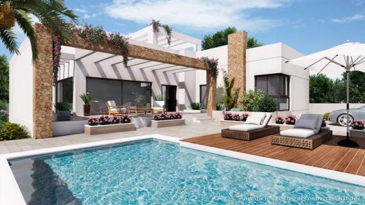 Preciosa villa de 3 dormitorios con piscina privada en Cuidad Quesada, 195 mt2, 3 habitaciones