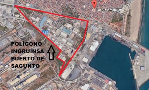 Parcela de 14.895 m2 de suelo Industrial a 120 €/m2 en Polígono Ingruinsa