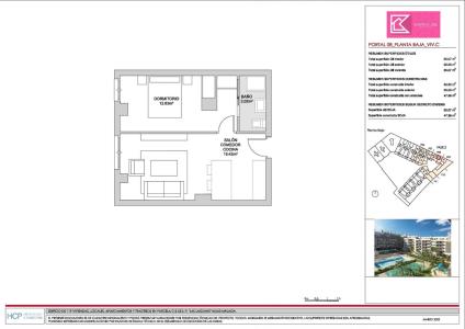 Las Lagunas- Obra nueva piso 1 dormitorio garaje piscina, 48 mt2, 1 habitaciones