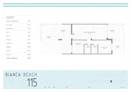 Apartamento nuevo en planta baja de 2 dormitorios con piscina comunitaria en Torre de la Horadada., 68 mt2, 2 habitaciones