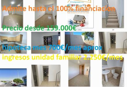 San Isidro. Adosado 3 habitaciones, 2 baños. Admite hasta 100% financiacion, 125 mt2, 3 habitaciones