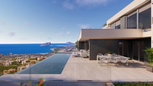 VILLA DE OBRA NUEVA CON VISTAS AL MAR EN CUMBRE DEL SOL, 170 mt2, 3 habitaciones