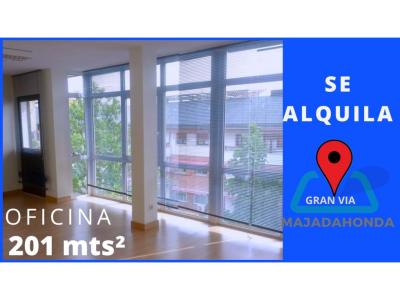 ALQUILO GRAN  VIA, MAJADAHONDA  OFICINA DE 201mts²  M-232, 201 mt2